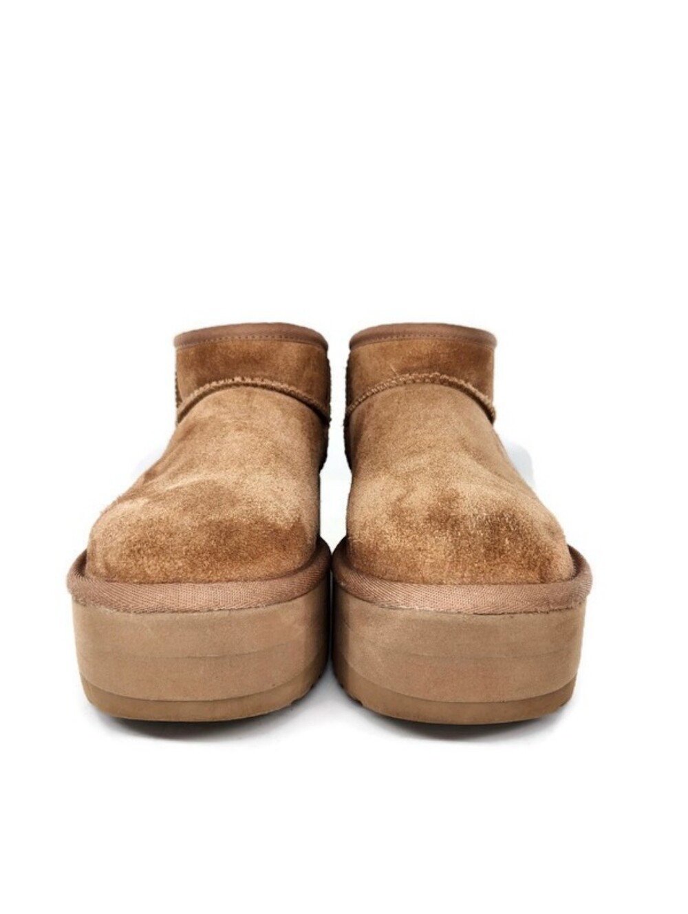 UGG Classic Ultra Mini Platform Pull-On Booties In Chestnut Tan - Picture 6 of 11